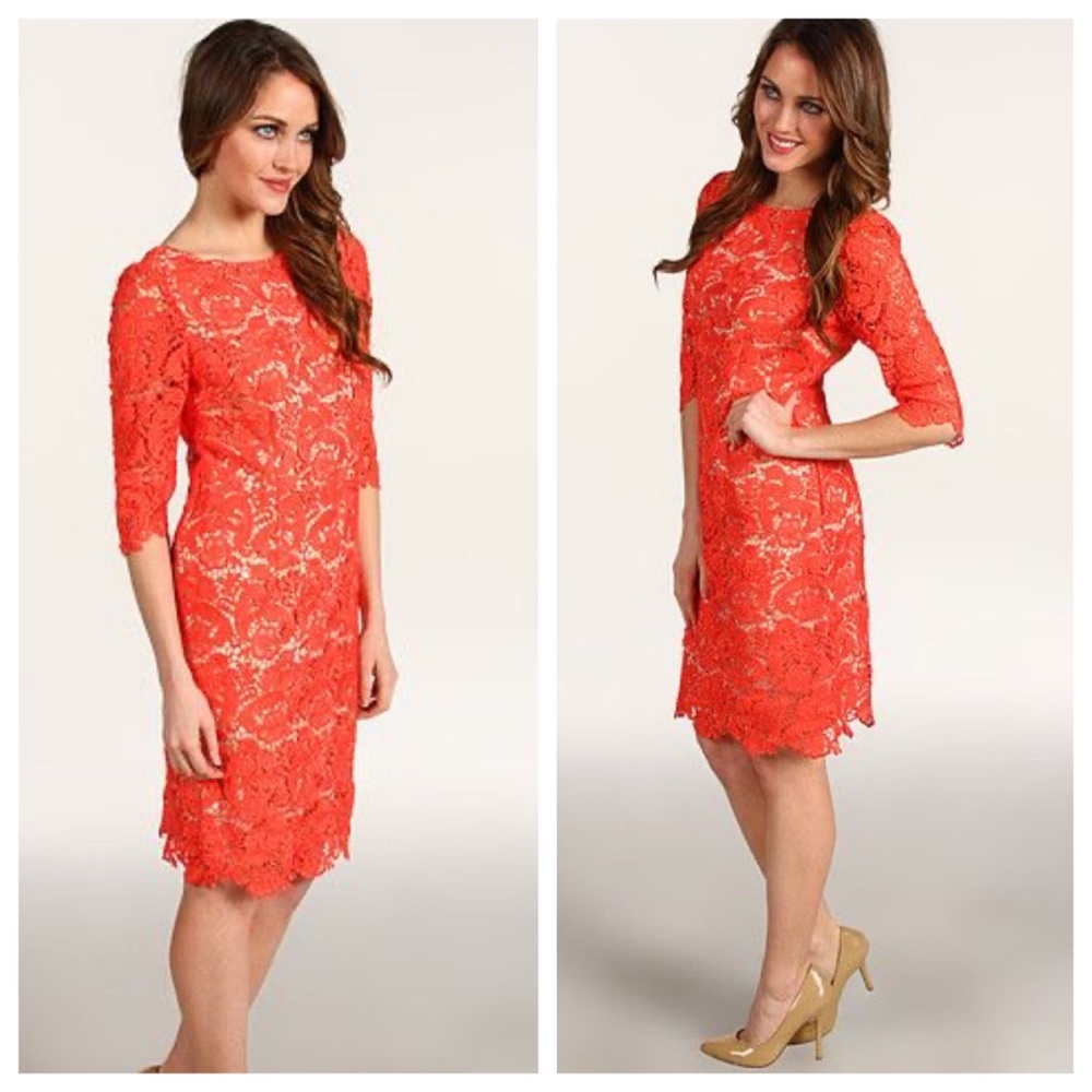 Eliza J Coral Cocktail Dress